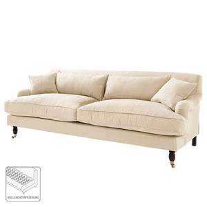 Sofa Stenum (3-Sitzer) Webstoff Cremeweiß