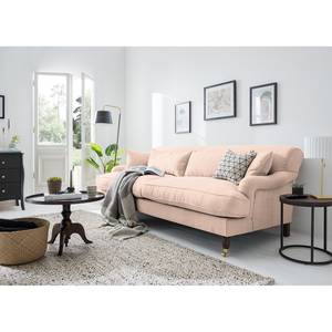 Sofa Stenum (3-Sitzer) Webstoff Rosa