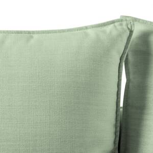 Ecksofa XL Lavina Webstoff Stoff Moretey: Mint - Ottomane davorstehend links