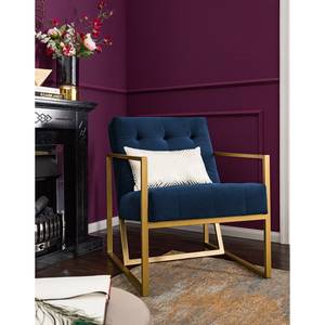 Fauteuil Charm II microvezel Marineblauw