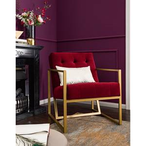 Fauteuil Charm II microvezel Kersenrood