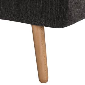 Sofa Croom I (3-Sitzer) Webstoff - Webstoff Polia: Dunkelgrau
