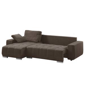 Ecksofa Galilea Microfaser Bobil: Braungrau