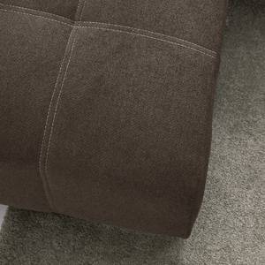 Ecksofa Galilea Microfaser - Longchair davorstehend rechts - Microfaser Bobil: Braungrau