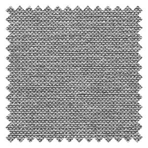 Canapé panoramique Puntiro Imitation cuir / Tissu structuré - Cuir synthétique Lilo / Tissu structuré Satur: Noir / Platine - Méridienne courte à droite / longue à gauche (vue de face)