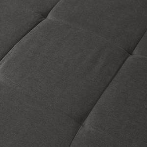 Canapé d’angle Capstone Microfibre - Microfibre Sole: Graphite - Méridienne longue à gauche (vue de face) - Avec repose-pieds