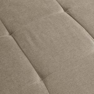 Ecksofa Capstone Microfaser - Microfaser Sole: Taupe - Ottomane davorstehend rechts - Mit Hocker