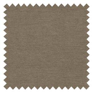 Hoekbank Capstone microvezel - Microvezel Sole: Taupe - Ottomaan vooraanzicht rechts - Met hocker