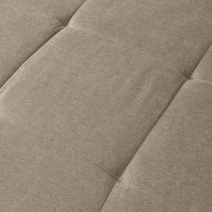 Ecksofa Capstone Microfaser - Microfaser Sole: Taupe - Ottomane davorstehend links - Mit Hocker