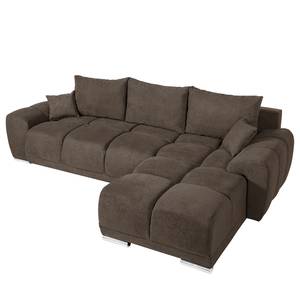 Canapé d'angle Westwell (convertible) Microfibre - Microfibre Bobil: Marron gris