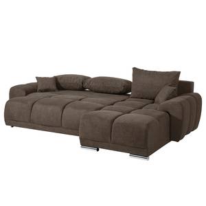 Canapé d'angle Westwell (convertible) Microfibre - Microfibre Bobil: Marron gris