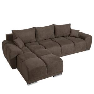 Canapé d'angle Westwell (convertible) Microfibre - Microfibre Bobil: Marron gris