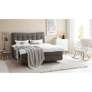 Lit boxspring Maum II Tissu - Anthracite clair