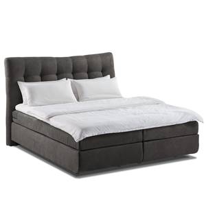 Lit boxspring Maum II Tissu - Anthracite clair