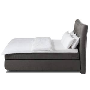 Boxspringbett Maum II Webstoff - Hellanthrazit