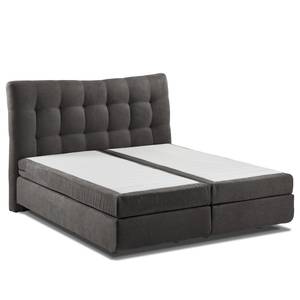 Boxspringbett Maum II Webstoff - Hellanthrazit