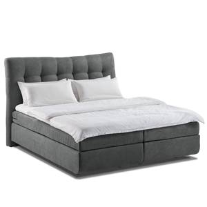 Boxspringbett Maum II Webstoff - Grau