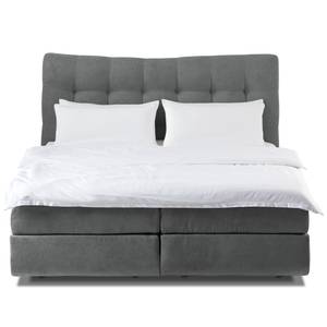 Boxspringbett Maum II Webstoff - Grau