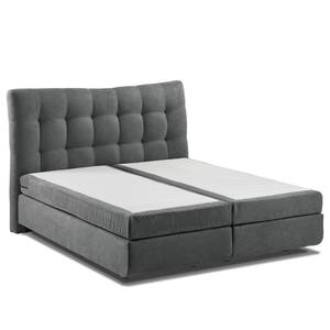 Boxspringbett Maum II Webstoff - Grau