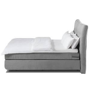 Lit boxspring Maum II Tissu - Gris clair