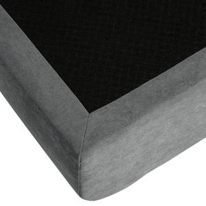 Lit boxspring Touros Microfibre - Gris foncé