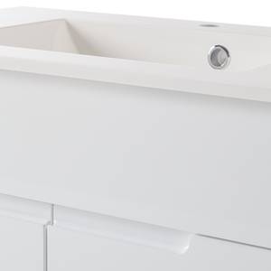 Meuble lavabo Larado Blanc brillant / Blanc