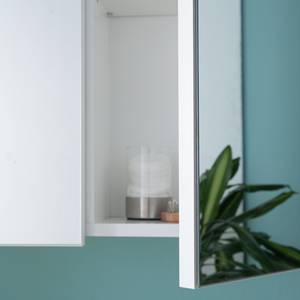 Armoire à miroir Larado (avec éclairage) Blanc