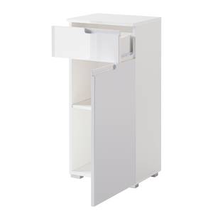 Armoire basse Larado Blanc brillant / Blanc