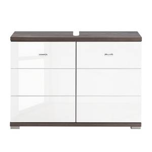 Wastafelonderkast Wyntoon Donkere olmenhouten look - Breedte: 80 cm