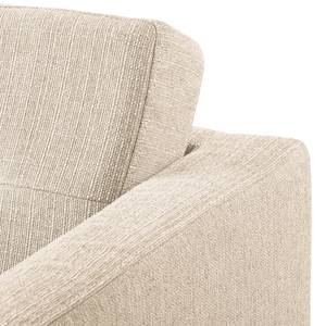 Ecksofa Croom Webstoff - Webstoff Polia: Kaschmir - Longchair davorstehend links - Ohne Hocker