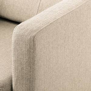 Ecksofa Croom Webstoff - Webstoff Polia: Kaschmir - Longchair davorstehend links - Ohne Hocker