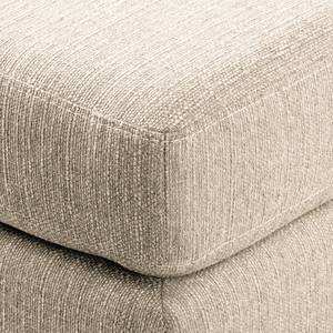 Ecksofa Croom Webstoff - Webstoff Polia: Kaschmir - Longchair davorstehend links - Ohne Hocker