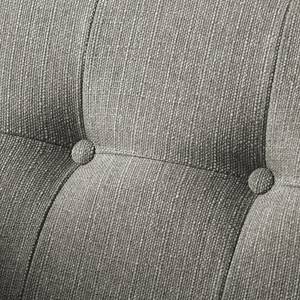 Ecksofa Croom Webstoff - Webstoff Polia: Fango - Longchair davorstehend links - Ohne Hocker