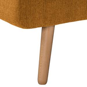 Canapé d’angle Croom Tissu - Tissu Polia: Biscuit - Méridienne courte à gauche (vue de face) - Sans repose-pieds