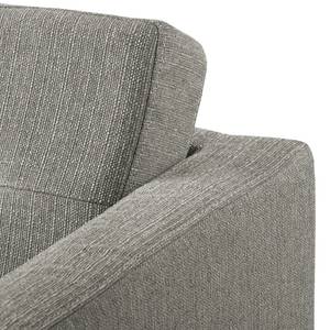 Ecksofa Croom Webstoff - Webstoff Polia: Fango - Longchair davorstehend rechts - Ohne Hocker