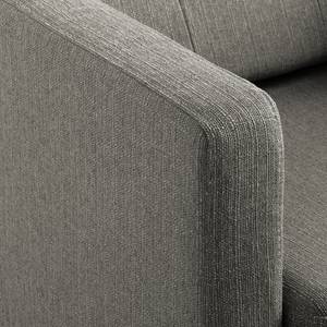 Ecksofa Croom Webstoff - Webstoff Polia: Fango - Longchair davorstehend rechts - Ohne Hocker