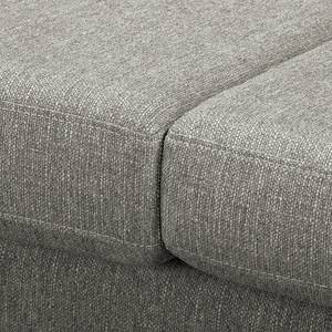 Ecksofa Croom Webstoff - Webstoff Polia: Fango - Longchair davorstehend rechts - Ohne Hocker