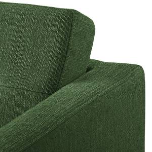 Ecksofa Croom Webstoff - Webstoff Polia: Antikgrün - Longchair davorstehend rechts - Ohne Hocker