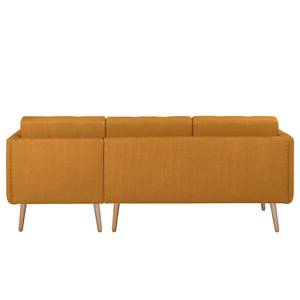 Ecksofa Croom Webstoff Polia: Bisquit - Longchair davorstehend rechts - Ohne Hocker