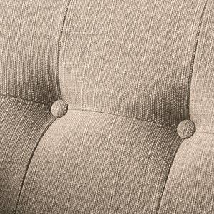 Ecksofa Croom Webstoff - Webstoff Polia: Cappuccino - Longchair davorstehend rechts - Ohne Hocker