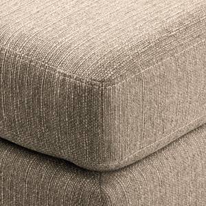 Ecksofa Croom Webstoff - Webstoff Polia: Cappuccino - Longchair davorstehend rechts - Ohne Hocker