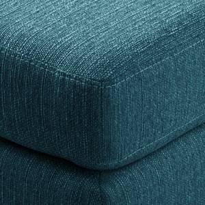 Ecksofa Croom Webstoff Polia: Jeansblau - Longchair davorstehend rechts - Ohne Hocker