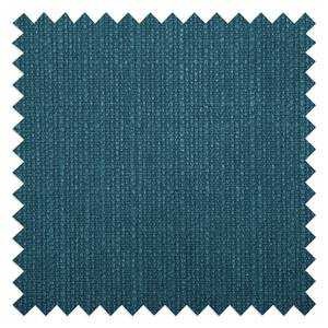 Hoekbank Croom geweven stof - Geweven stof Polia: Jeansblauw - Longchair vooraanzicht rechts - Zonder hocker