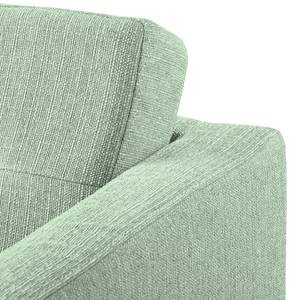 Canapé d’angle Croom Tissu - Tissu Polia: Gris menthe - Méridienne courte à droite (vue de face) - Sans repose-pieds