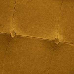 Canapé d’angle Croom Velours - Velours Krysia: Ocre - Méridienne courte à gauche (vue de face) - Sans repose-pieds