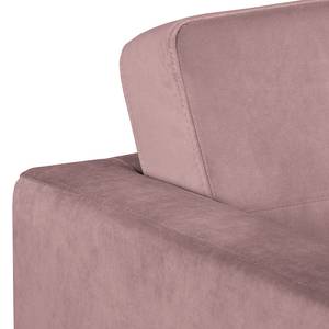 Canapé d’angle Croom Velours - Velours Krysia: Mauve - Méridienne courte à gauche (vue de face) - Sans repose-pieds