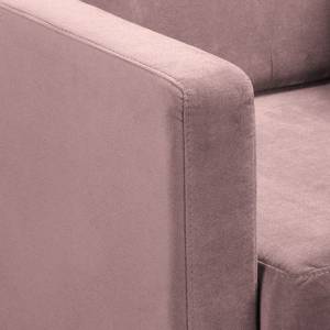 Canapé d’angle Croom Velours - Velours Krysia: Mauve - Méridienne courte à droite (vue de face) - Sans repose-pieds