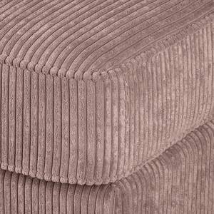 Hoekbank Colares ribfluweel - Mauve - Longchair vooraanzicht links