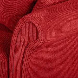 Ecksofa Colares Cord Rot - Longchair davorstehend links