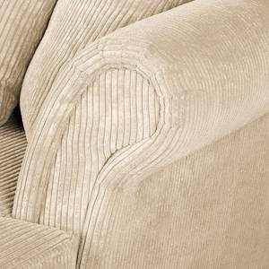 Ecksofa Colares Cord Creme - Longchair davorstehend rechts